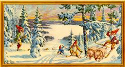 Ark - originalt gammelt svensk juleark